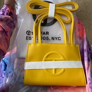 Telfar sm bag. Trendy yet hard to purchase for retail price with high demand.